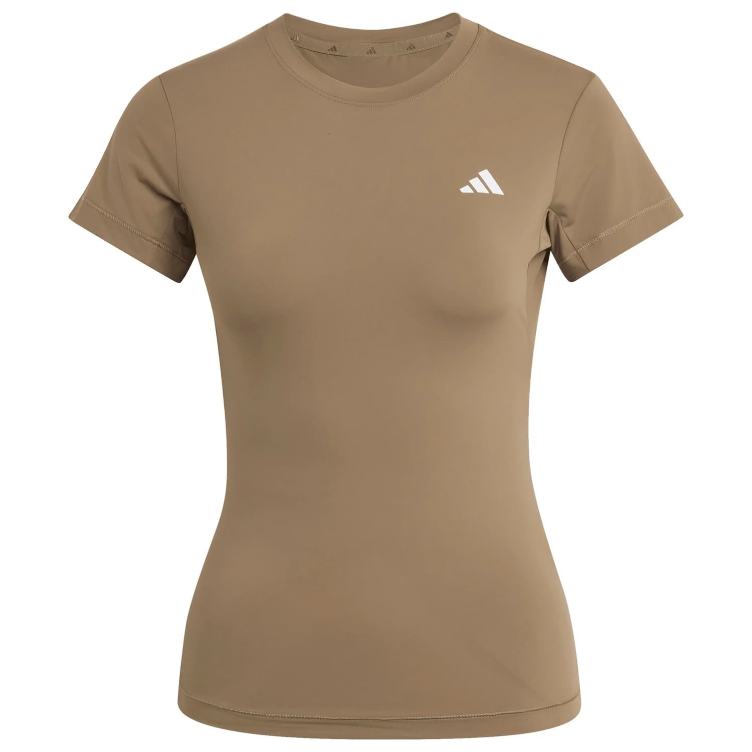 Дамска спортна тениска adidas Women's Primelift Essentials Workout Contour Tee Sport shirt - Khaki Six