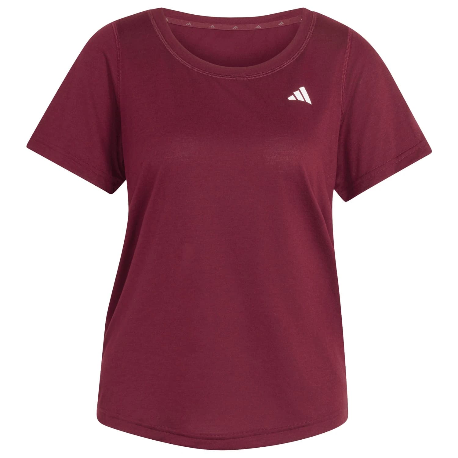 Дамска спортна тениска adidas Women's Workout Essentials Scoop Neck T-Shirt Sport shirt - Maroon