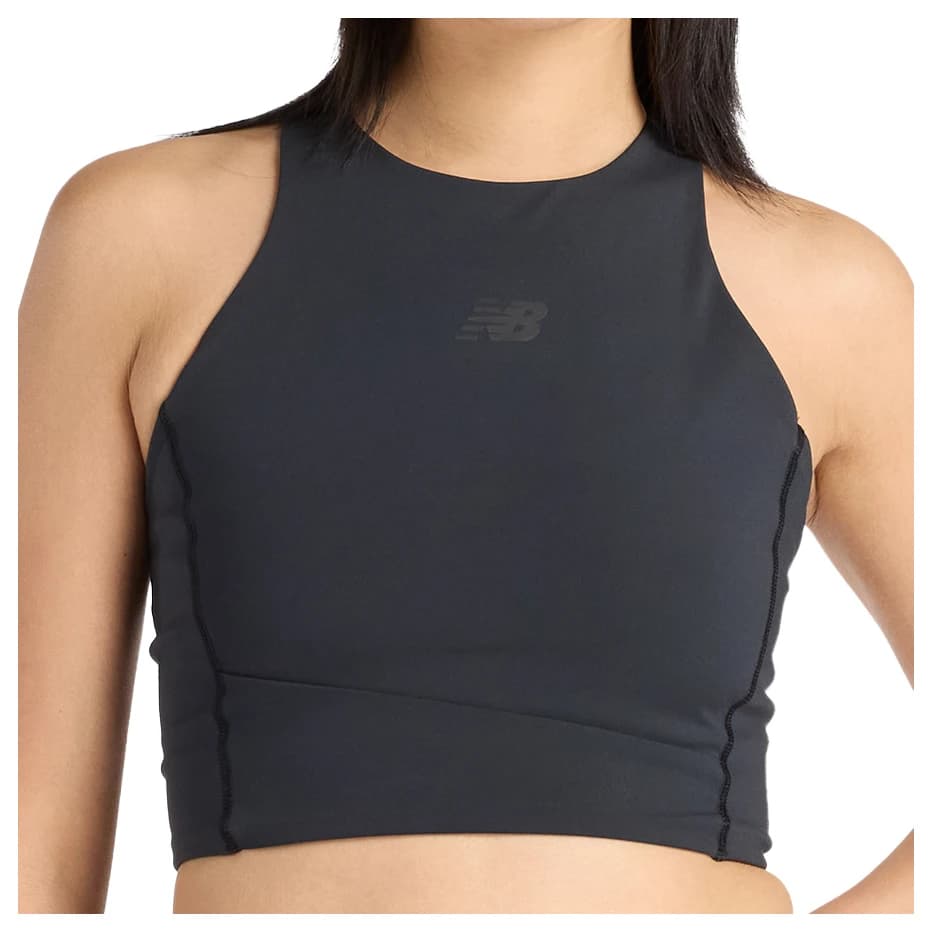 Дамски потник с широка презрамка New Balance Women's RC Elite Storage Crop Tank Tank top - Grey