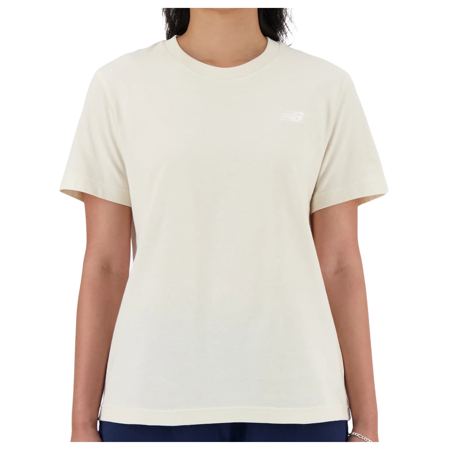 Дамска тениска New Balance Women's Sport Essentials Jersey T-Shirt - Linen