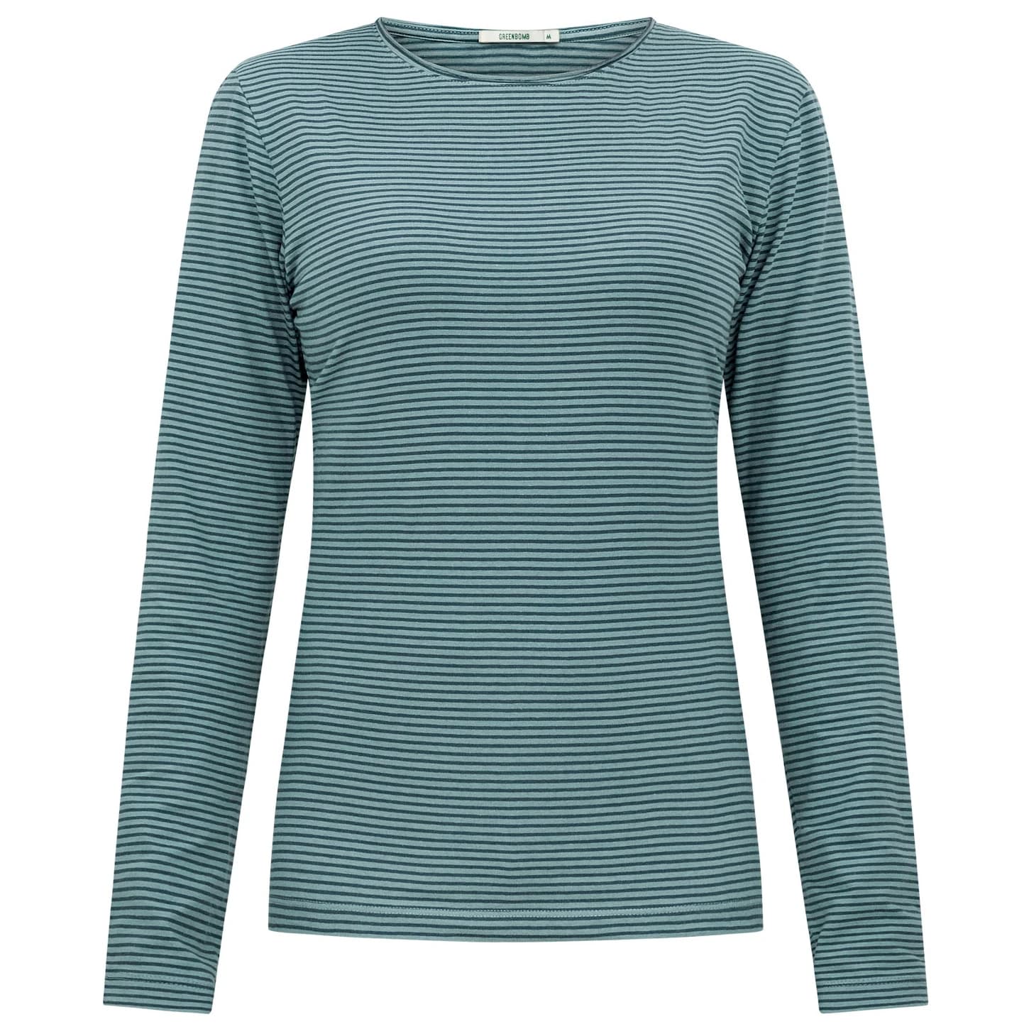Дамска блуза с дълъг ръкав GreenBomb Basic Yummy Longsleeve - Fogstone Stripes