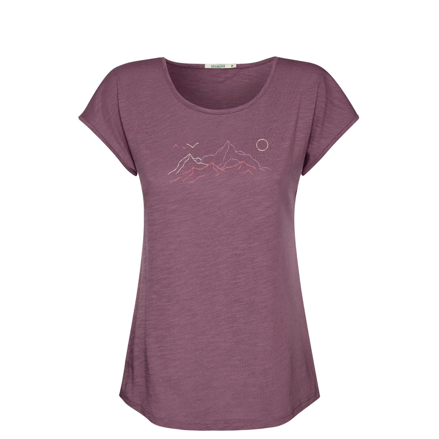 Дамска тениска GreenBomb Contours Cool T-shirt - Moorberry
