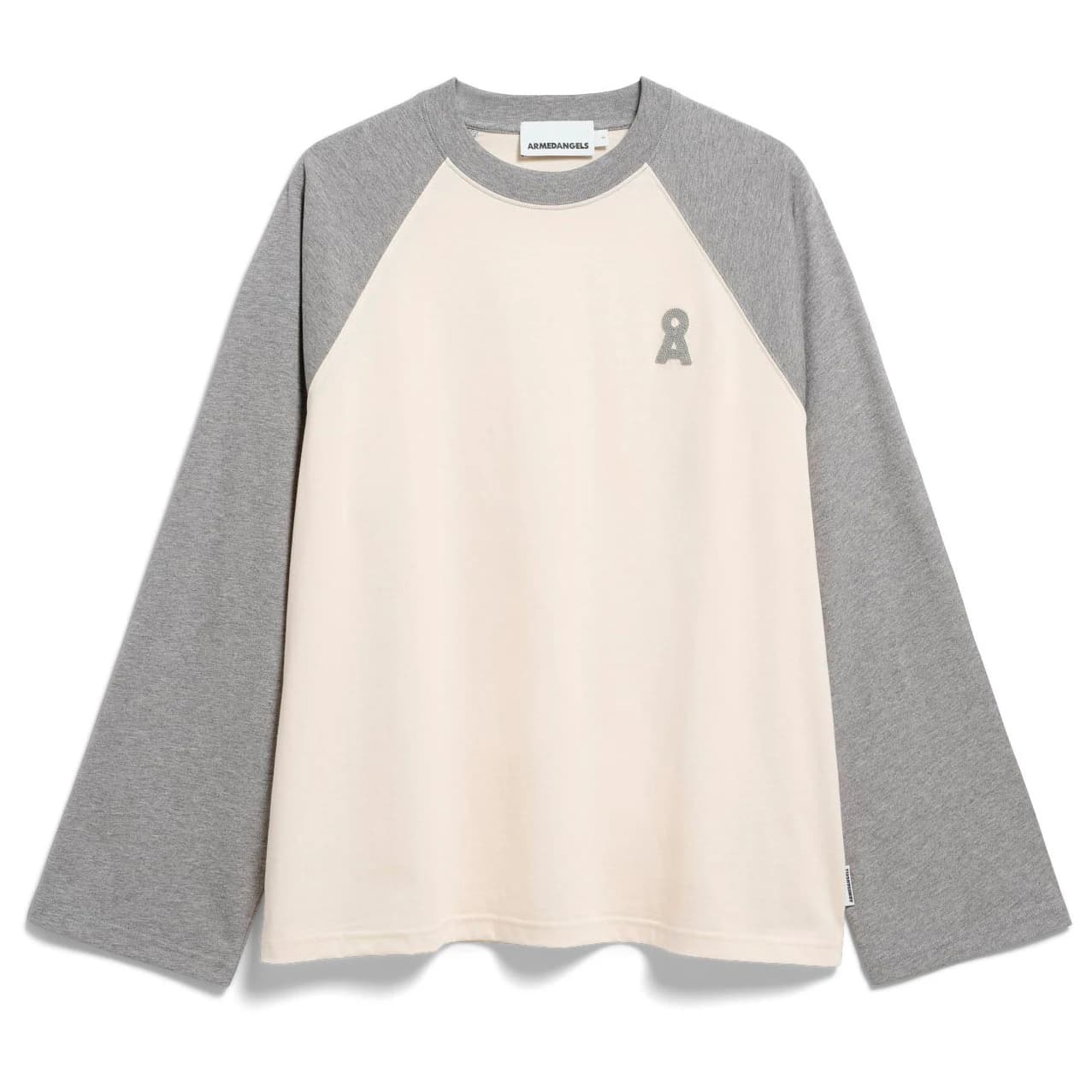 Блуза с дълъг ръкав ARMEDANGELS Women's Iconic Å Raglan Longsleeve Longsleeve - Undyed / Silver Melange