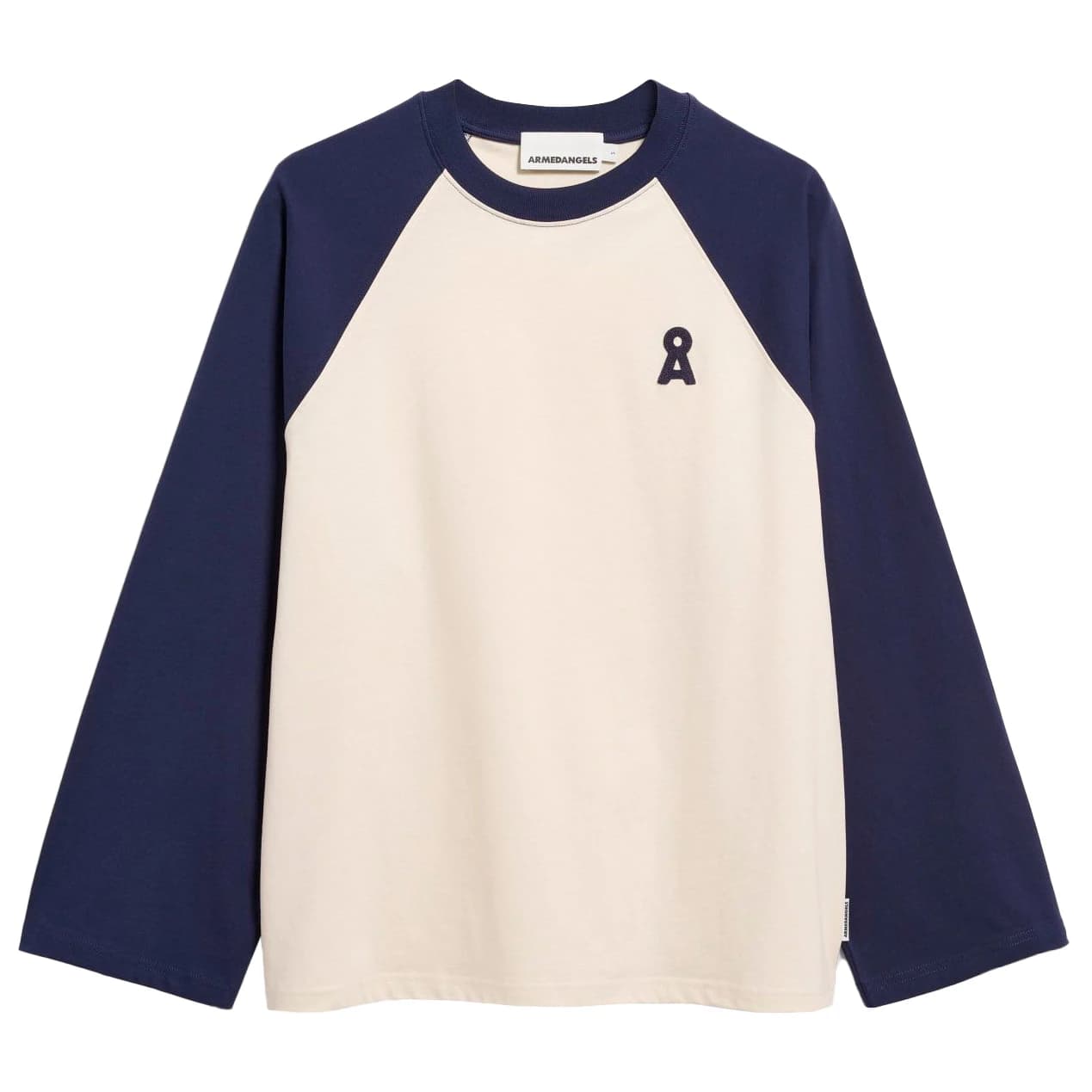 Блуза с дълъг ръкав ARMEDANGELS Women's Iconic Å Raglan Longsleeve Longsleeve - Undyed / Tinted Navy