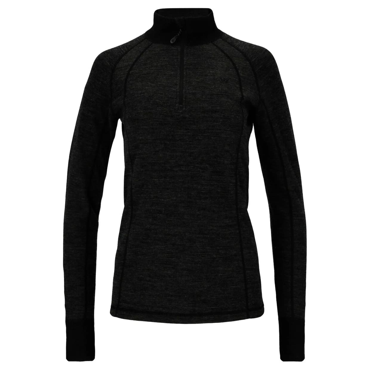 Дамска мериносова блуза Whistler Women's Candee Merino Wool Ski Pulli Merino shirt - Dark Grey Melange